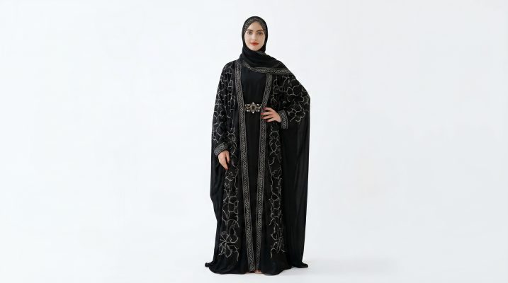 Indulge in the ultimate expression of modest luxury. Our Black Butterfly Abaya combines the traditional Farasha silhouette with exquisite, hand-finished embroidery. This piece is designed for the woman who seeks a regal presence at weddings, religious celebrations, or formal evening events.