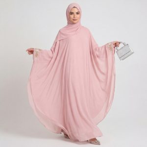 Elegant Butterfly Chiffon Abaya | Premium B2B Wholesale Collection