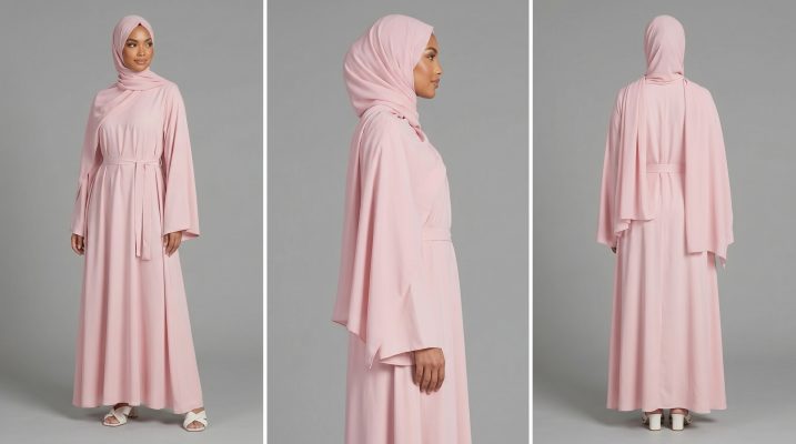 Discover the perfect harmony of femininity and modesty with our Dusty Rose Belted Closed Abaya. This stunning piece features a streamlined, closed-front design crafted from a fluid, high-quality fabric that offers a flattering silhouette. With its adjustable waist tie and graceful drape, it is a versatile addition to any wardrobe, designed for the woman who loves a touch of refined color.