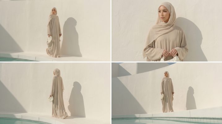 Embrace timeless sophistication with our Sand Beige Butterfly Closed Abaya. This piece is designed for those who seek a blend of ethereal movement and absolute modesty. Featuring an oversized, flowy "Butterfly" cut, this closed abaya creates a stunning silhouette that drapes beautifully from shoulder to floor, making it a perfect choice for high-end events or serene daily wear.